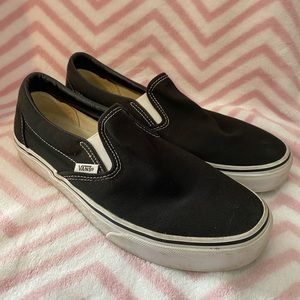 Black slip on vans